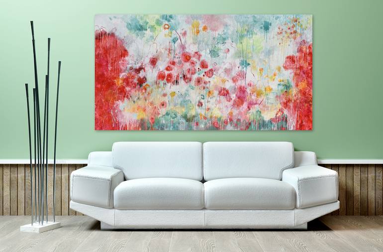 Original Abstract Expressionism Abstract Painting by Misako Chida