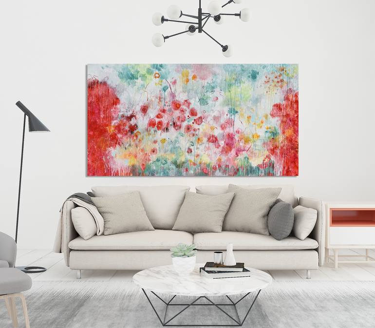 Original Abstract Expressionism Abstract Painting by Misako Chida