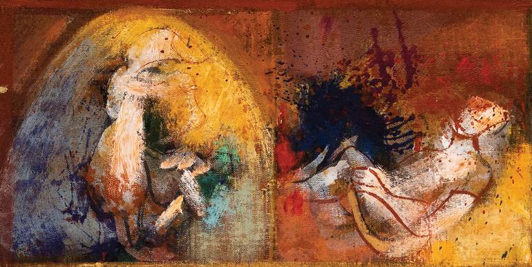 Original Abstract Expressionism Abstract Painting by Ferdinando Ambrosino