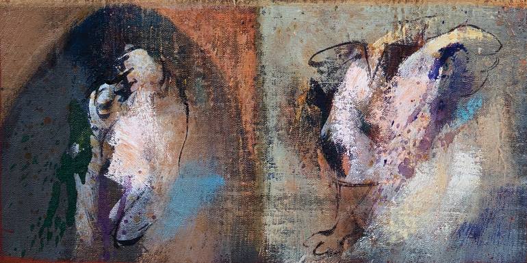 Original Abstract Expressionism Abstract Painting by Ferdinando Ambrosino