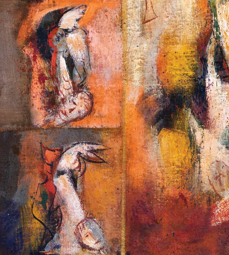 Original Abstract Expressionism Abstract Painting by Ferdinando Ambrosino