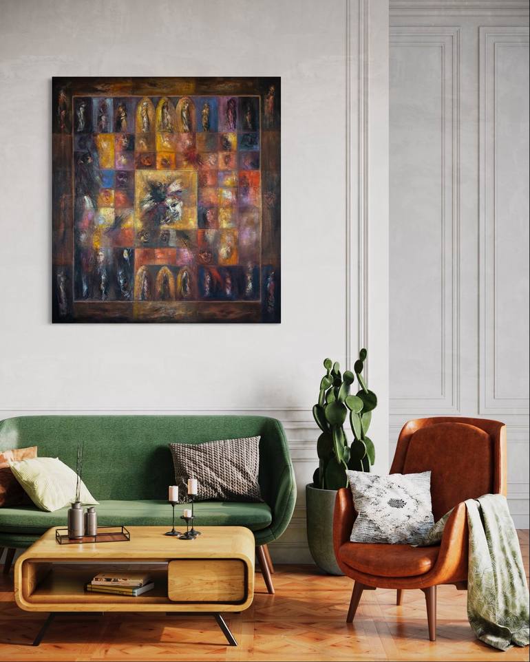 Original Abstract Expressionism Abstract Painting by Ferdinando Ambrosino