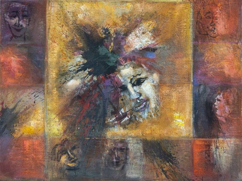 Original Abstract Expressionism Abstract Painting by Ferdinando Ambrosino