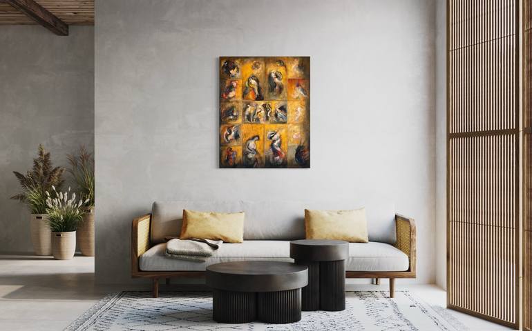 Original Abstract Painting by Ferdinando Ambrosino