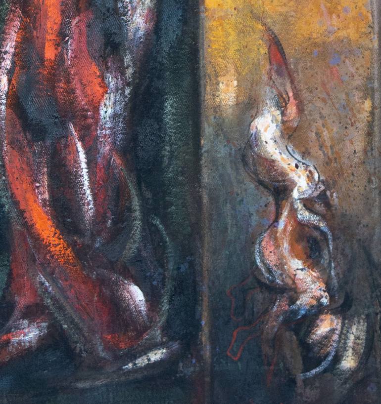 Original Abstract Expressionism Abstract Painting by Ferdinando Ambrosino