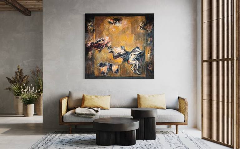 Original Abstract Expressionism Abstract Painting by Ferdinando Ambrosino