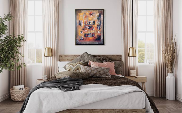 Original Abstract Expressionism Abstract Painting by Ferdinando Ambrosino