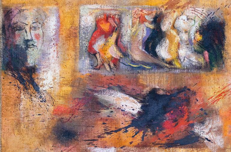 Original Abstract Expressionism Abstract Painting by Ferdinando Ambrosino