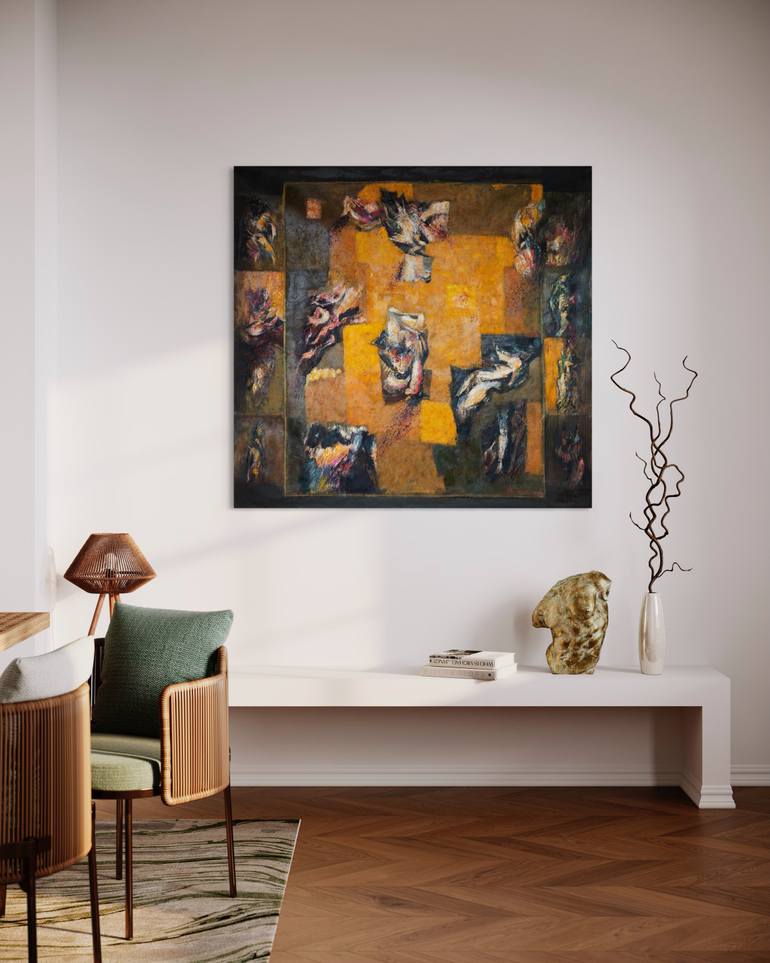 Original Abstract Expressionism Abstract Painting by Ferdinando Ambrosino