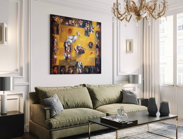 Original Abstract Expressionism Abstract Painting by Ferdinando Ambrosino