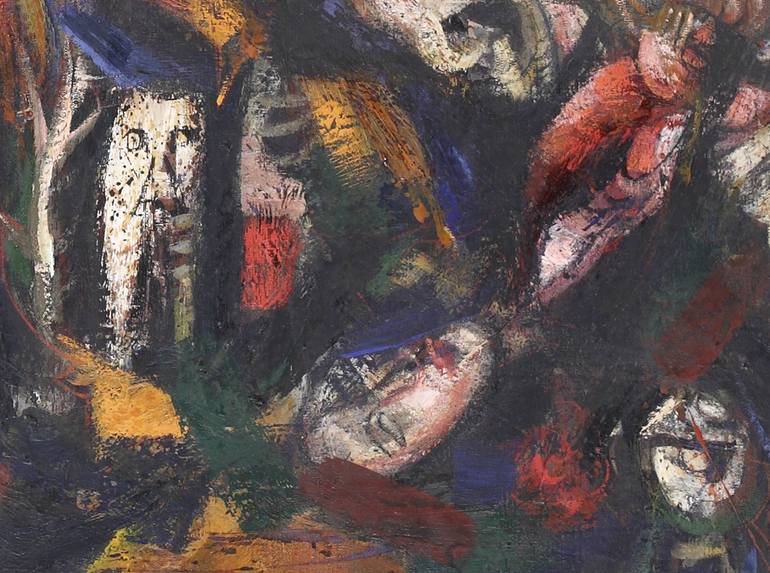 Original Abstract Expressionism Abstract Painting by Ferdinando Ambrosino
