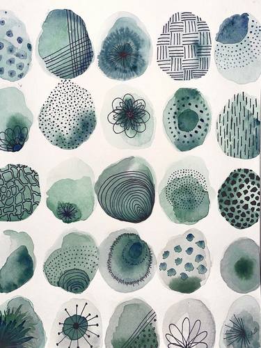Print of Abstract Patterns Paintings by Shelbi Cardwell