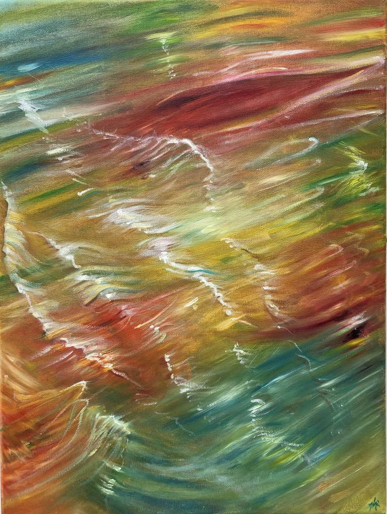 Original Impressionism Abstract Painting by Al Aú