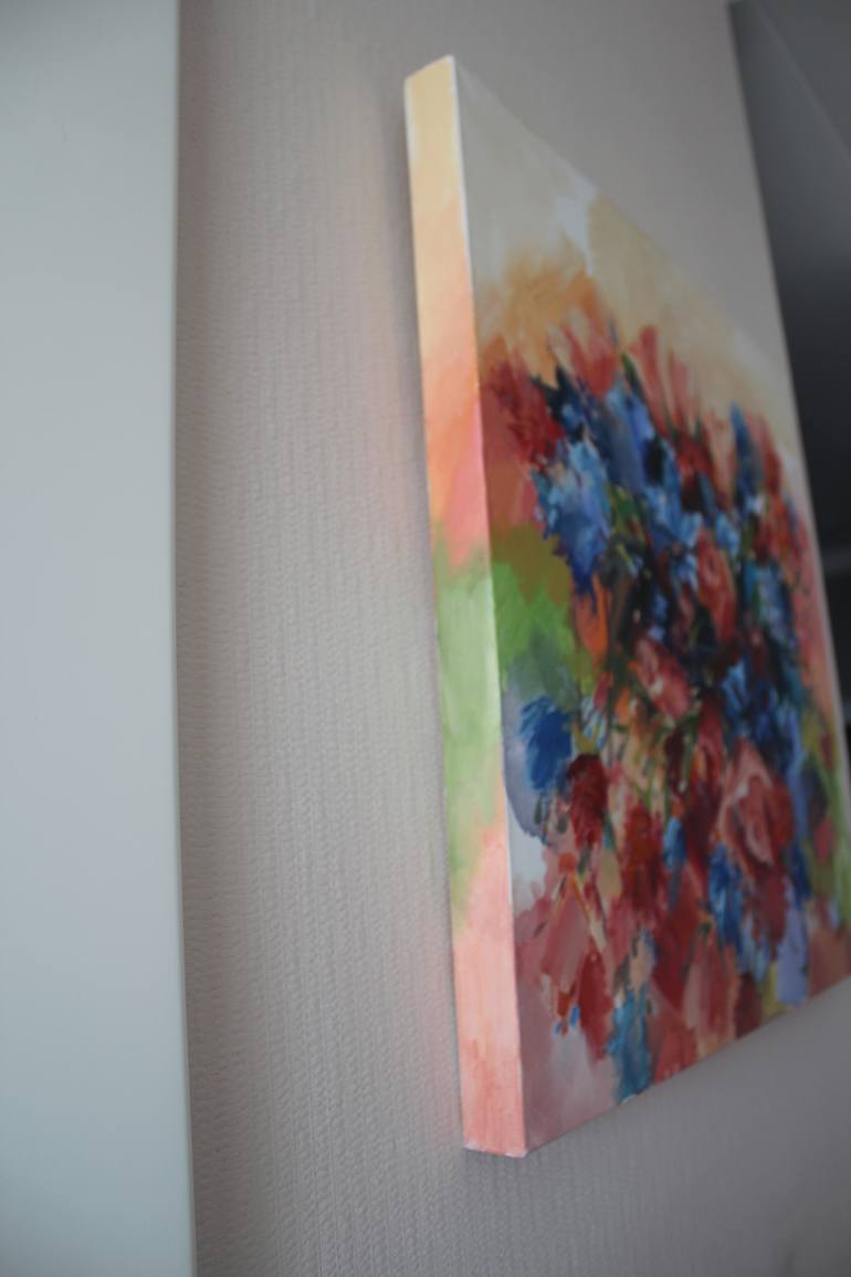 Original Expressionism Floral Painting by Rufina Mussina