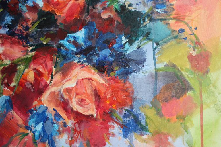 Original Expressionism Floral Painting by Rufina Mussina