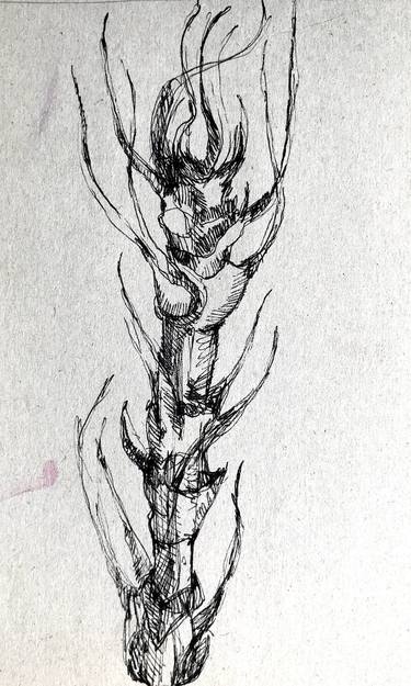 Original Botanic Drawing by Katerina Ato