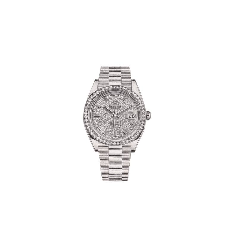 Original Fashion Drawing by Daniel Mcmahon  Photorealism Art on Paper  Rolex Day Date