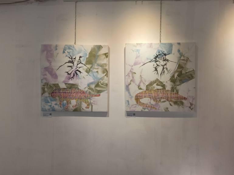 Original Abstract Painting by Giorgio Binda
