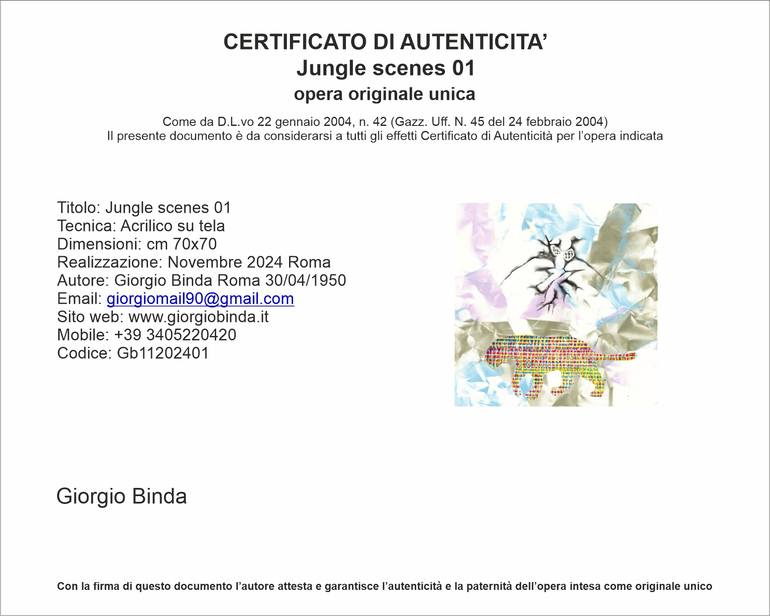 Original Abstract Painting by Giorgio Binda