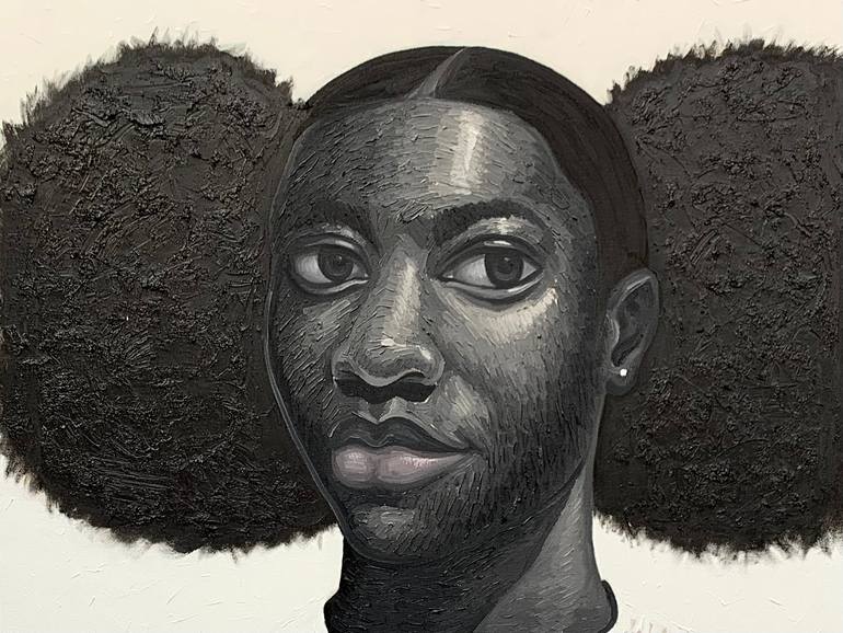 Original Contemporary Love Painting by Elijah  Olanase 