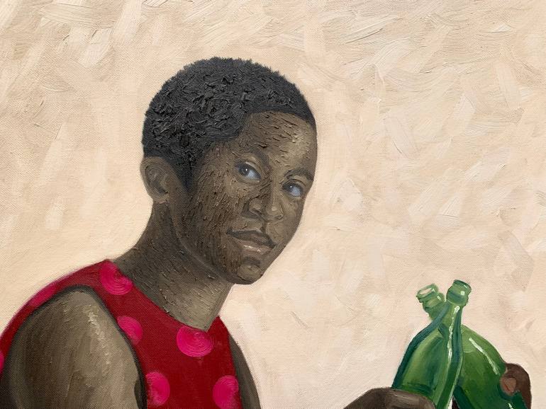 Original Contemporary Family Painting by Elijah  Olanase 