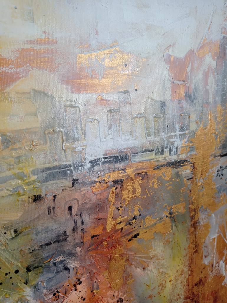 Original Abstract Expressionism Abstract Painting by Andrea Stanic