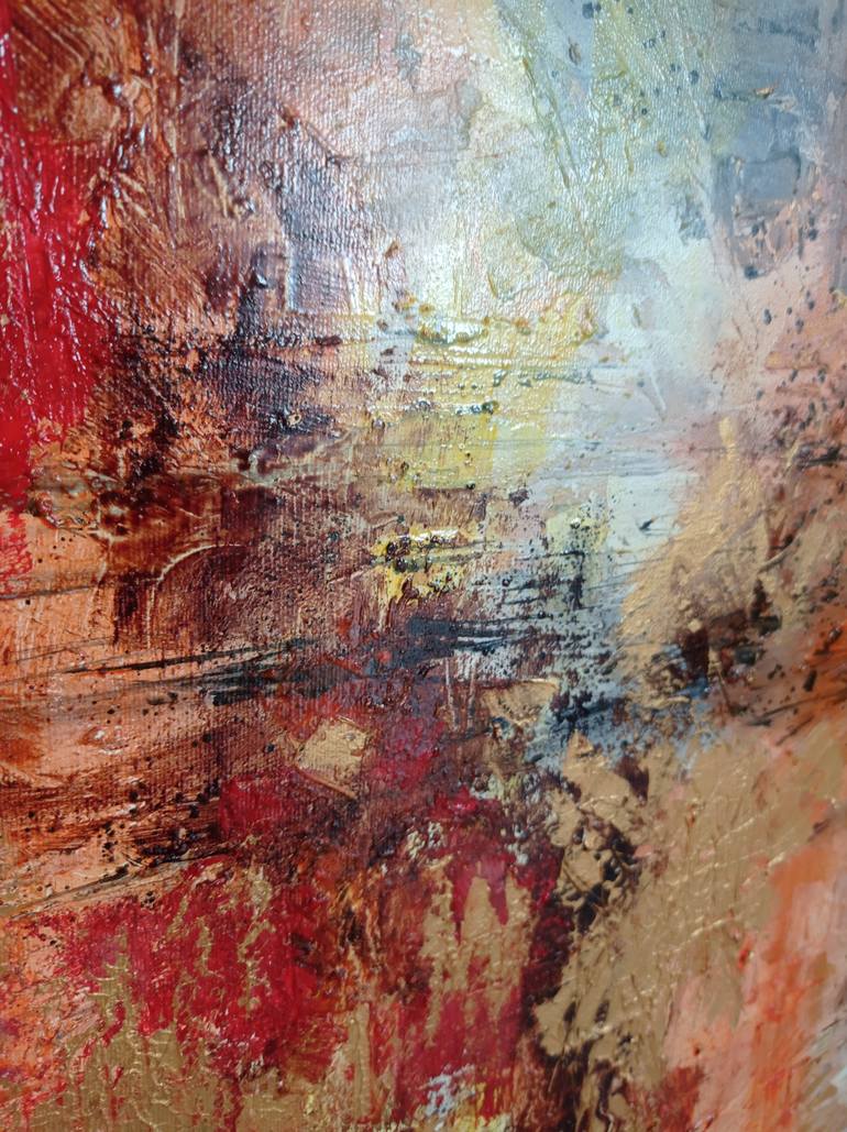 Original Abstract Expressionism Abstract Painting by Andrea Stanic