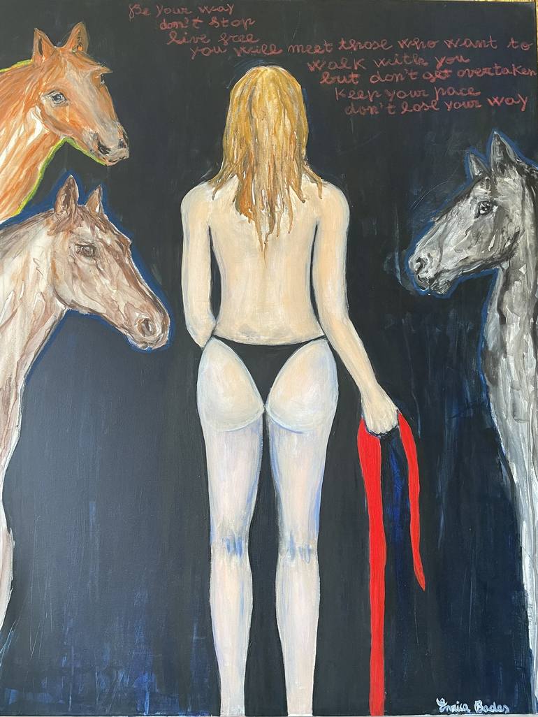Original Expressionism Body Painting by Enrica Badas