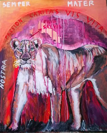 Original Expressionism Animal Paintings by Enrica Badas
