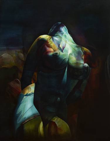 Original Figurative Erotic Paintings by Natalia Pravda