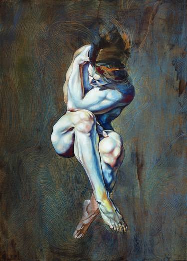 Original Figurative Nude Painting by Natalia Pravda