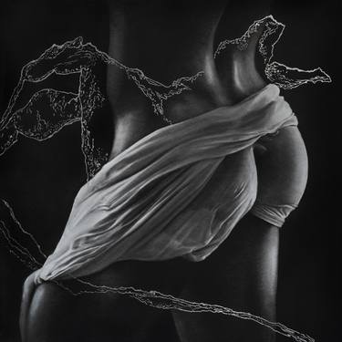 Original Black & White Body Drawings by Natalia Pravda