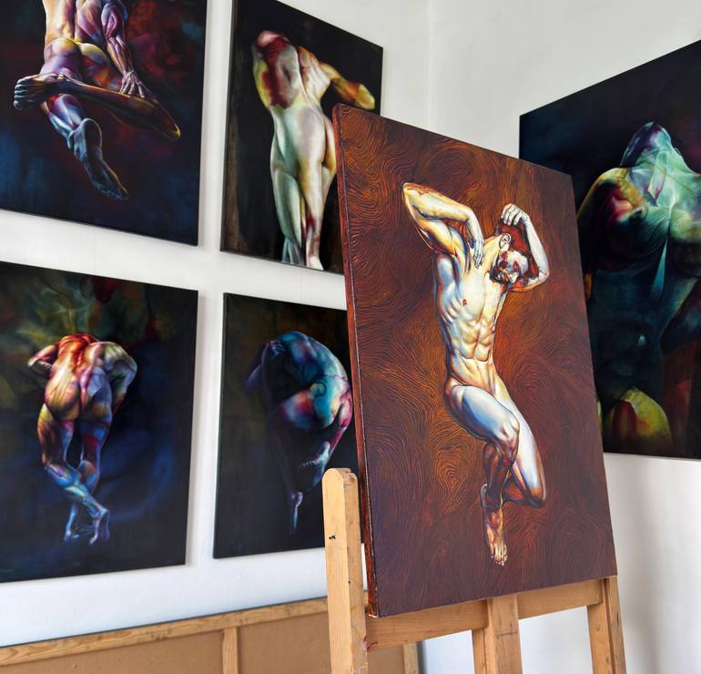Original Figurative Nude Painting by Natalia Pravda