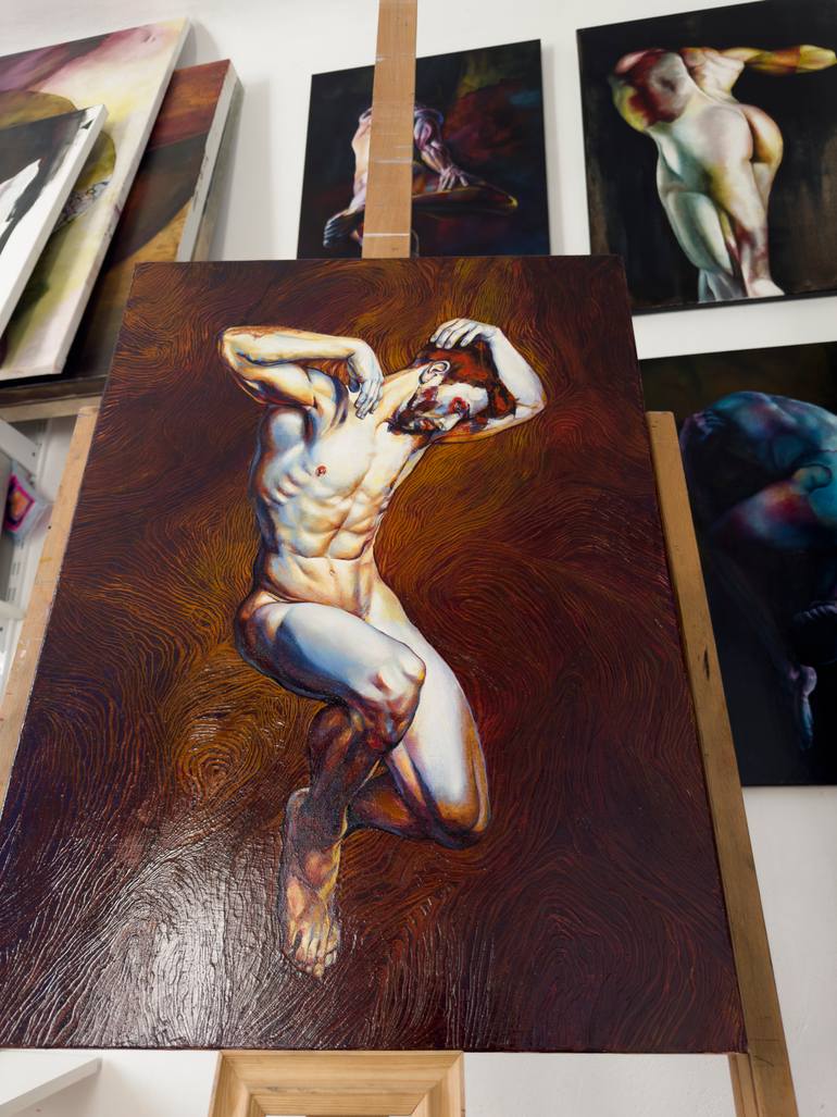 Original Figurative Nude Painting by Natalia Pravda