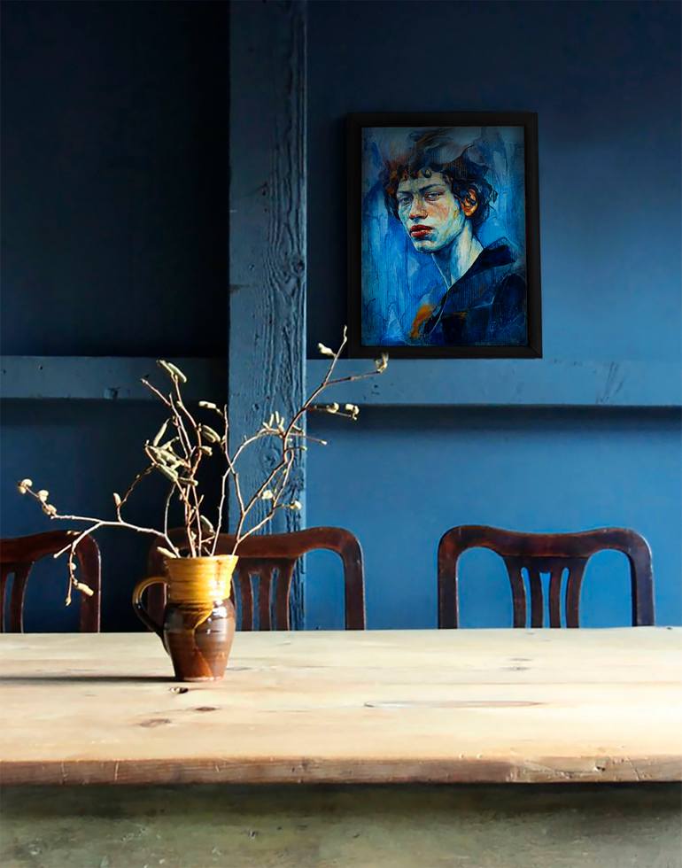 Original Contemporary Men Painting by Natalia Pravda
