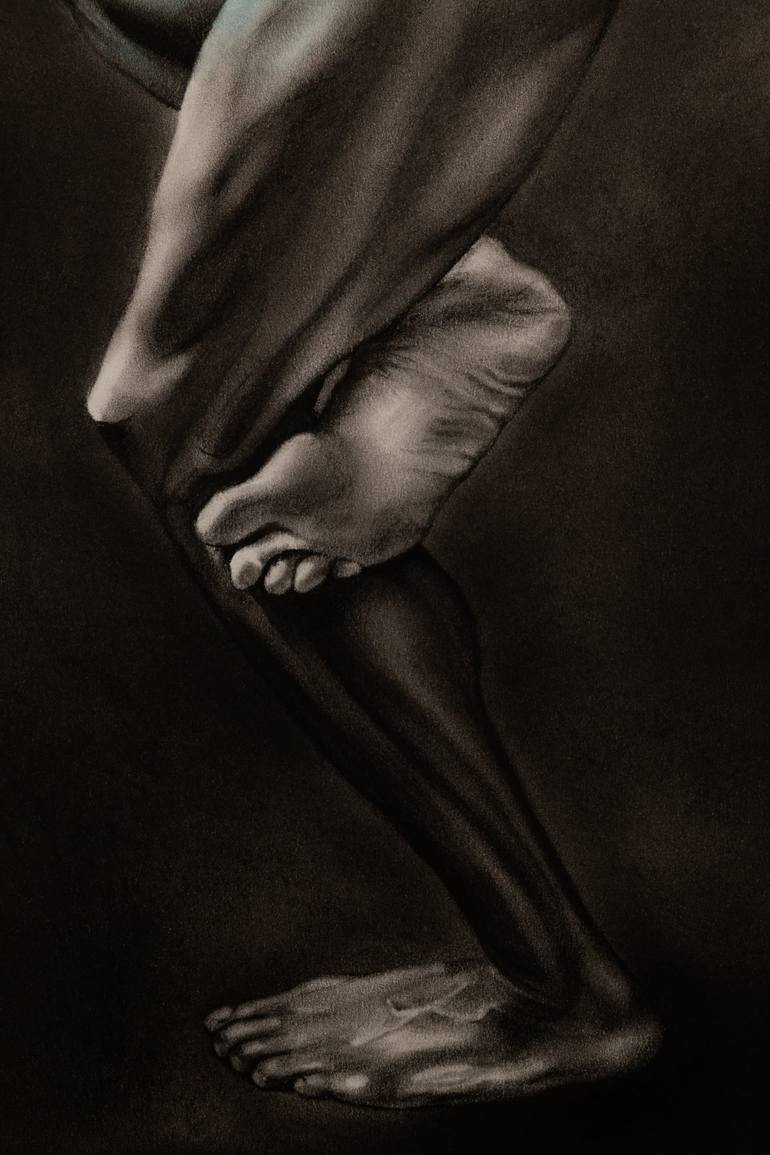 Original Realism Body Drawing by Natalia Pravda