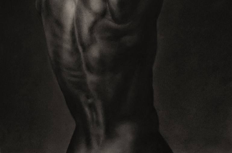 Original Photorealism Body Drawing by Natalia Pravda
