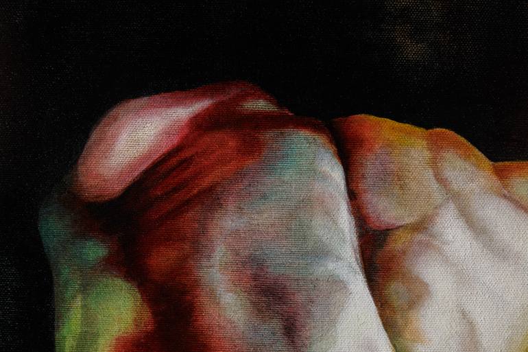 Original Conceptual Nude Painting by Natalia Pravda