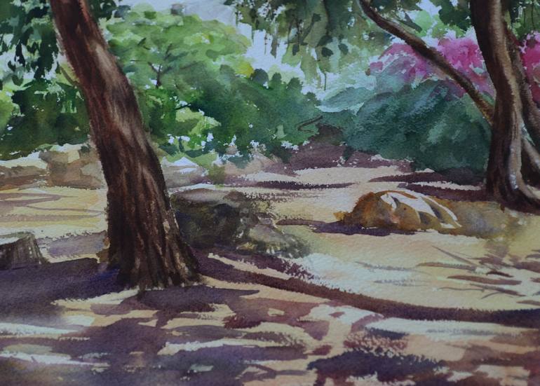 Original Impressionism Nature Painting by Liudmila Sikorskiy