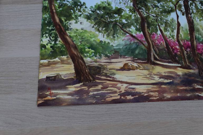 Original Impressionism Nature Painting by Liudmila Sikorskiy