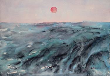 Original Impressionism Seascape Paintings by LIUDMILA SIKORSKIY
