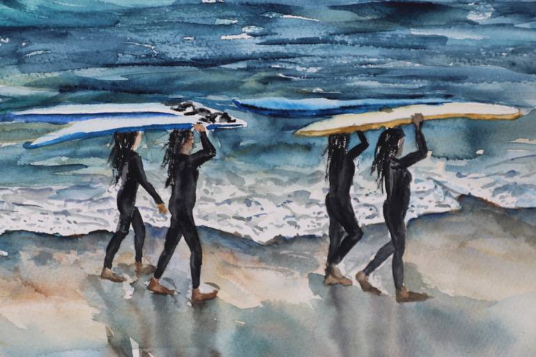 Original Other Beach Painting by Liudmila Sikorskiy