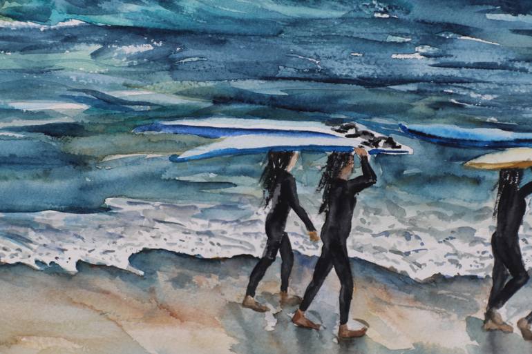 Original Other Beach Painting by Liudmila Sikorskiy