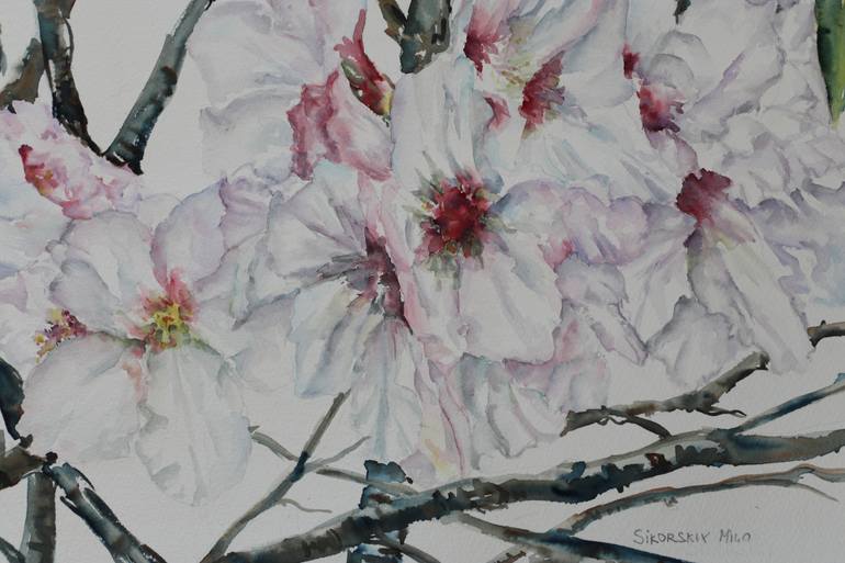 Original Impressionism Botanic Painting by Liudmila Sikorskiy