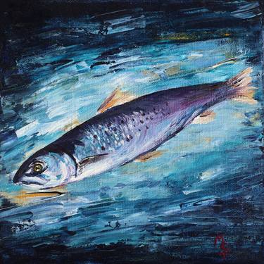 Print of Impressionism Fish Paintings by LIUDMILA SIKORSKIY