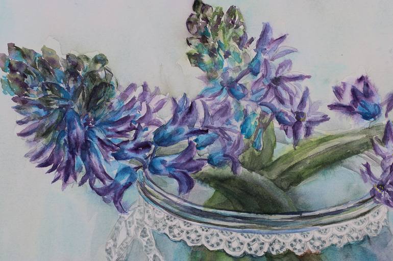 Original Botanic Painting by LIUDMILA SIKORSKIY