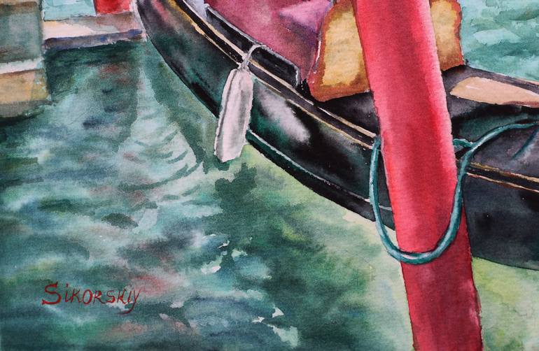 Original Expressionism Landscape Painting by Liudmila Sikorskiy