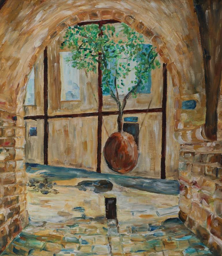 Original Impressionism Cities Painting by Liudmila Sikorskiy