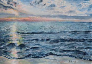 Original Impressionism Beach Paintings by LIUDMILA SIKORSKIY