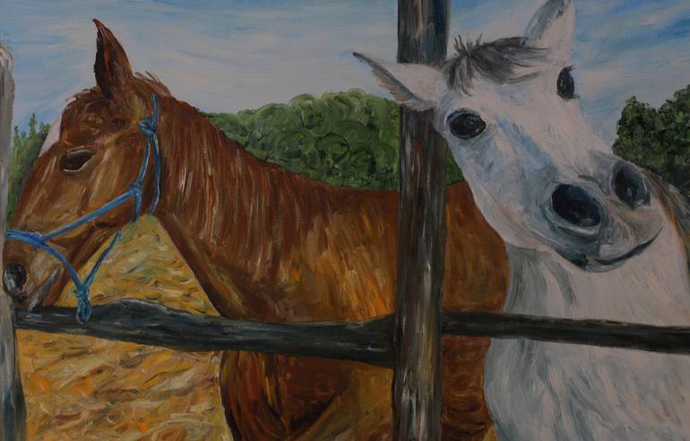 Original Impressionism Animal Painting by Liudmila Sikorskiy